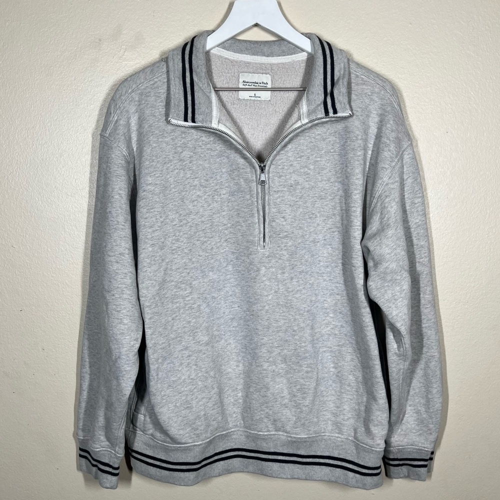 Abercrombie & Fitch Womens Sunday Half Zip Soft A&F Max Essentials Size Small